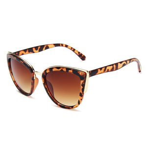 Leo Straight Sunglasses for Lady Retro Gradient  UV400