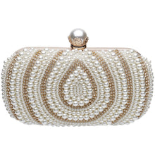 Load image into Gallery viewer, Pearl Embroidery Evening Party Clutch Bag
