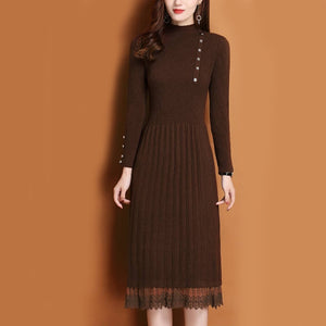 Winter Sweater Knitted a line Dresses
