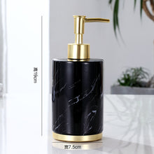Load image into Gallery viewer, Marble Ceramic Bathroom Sets Soap Dispenser
