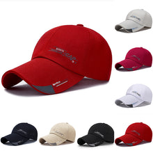 Load image into Gallery viewer, Mens Hat For Fish Outdoor Classic Line Baseball Cap Sports Cap Solid Color Sun Hat Baseball Cap Spring Summer Snapback Hat
