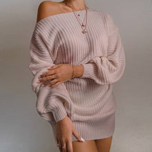 Load image into Gallery viewer, Laura Winter Sweaters Knitted Mini Dress for Women
