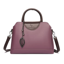 Load image into Gallery viewer, 3 Layers Large Capacity Woman Handbag High Quality Leather
