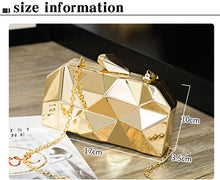 Load image into Gallery viewer, Gold Acrylic Evening Bag
