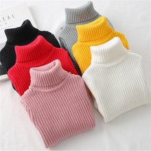 Load image into Gallery viewer, Baby Girls Winter Turtleneck Sweater
