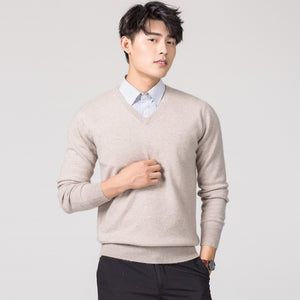 Male  V-neck Sweater