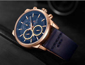 Luxury Quartz Leather Wrist Watch