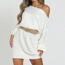 Load image into Gallery viewer, Laura Winter Sweaters Knitted Mini Dress for Women
