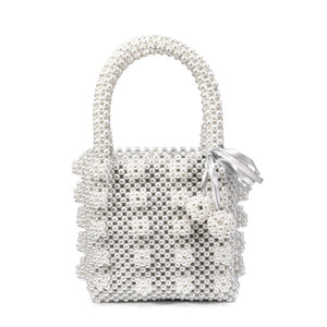 Beaded women evening bags, diamonds shell lady purse, clutches party dinner wedding bridal hollow pearl handbags purse