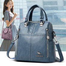 Load image into Gallery viewer, High Quality Leather Backpack Women Shoulder Bags Multifunction Travel Backpack

