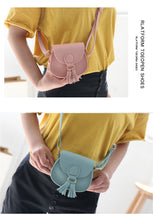 Load image into Gallery viewer, Fashion New Children Girls tassel Small Shoulder Bag
