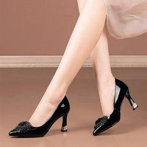 Lady Party Black Heel Shoes