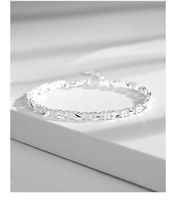 Silver Bracelets Heart leaf For women