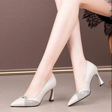 Load image into Gallery viewer, Lady Party Black Heel Shoes
