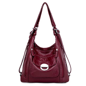 Teho Leather Handbags Multifunction Shoulder Bags