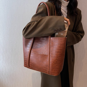 Antica Large woman  PU Leather Shoulder  Bag