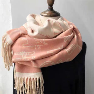 Luxury brand woman winter scarf