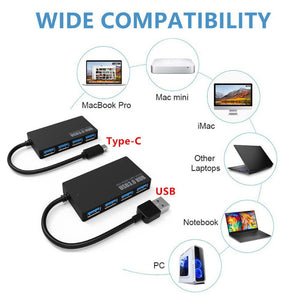 Type-C 3.0 Or USB 3.0 Gigabit Ethernet 1000Mbps Network Adapter For Windows PC Mac
